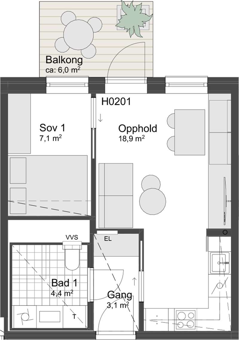 Plantegning 1